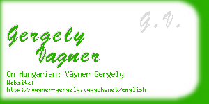 gergely vagner business card