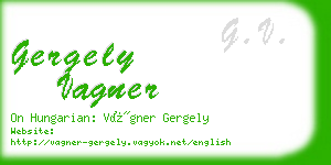 gergely vagner business card